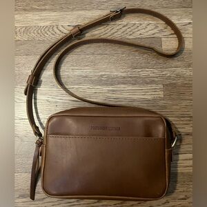 Portland Leather Brown Crossbody Bag